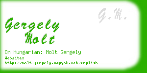 gergely molt business card